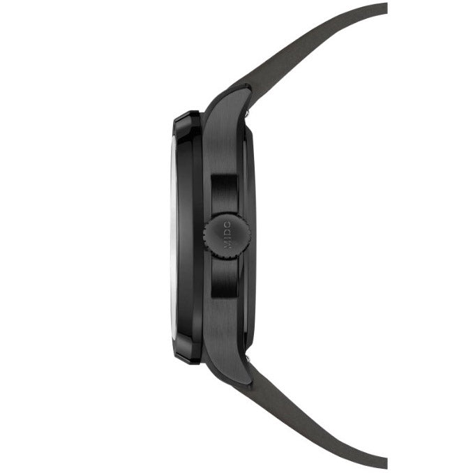 Mido Uhr Multifort TV Big Date 40 mm Automatik grauer Stahl schwarz PVD-Finish M049.526.36.081.00