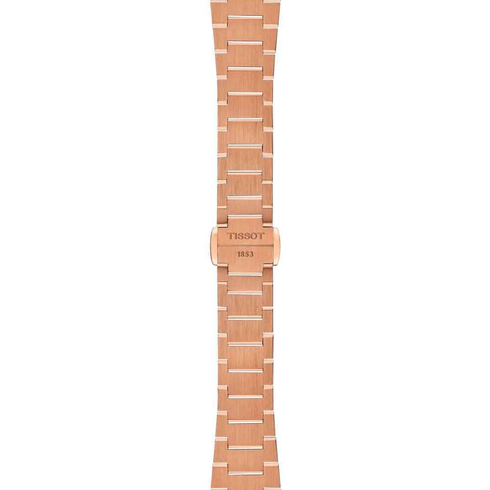 Tissot Uhr PRX 25 mm Roségold Diamanten Quarzstahl PVD Roségold-Finish T137.010.33.506.00