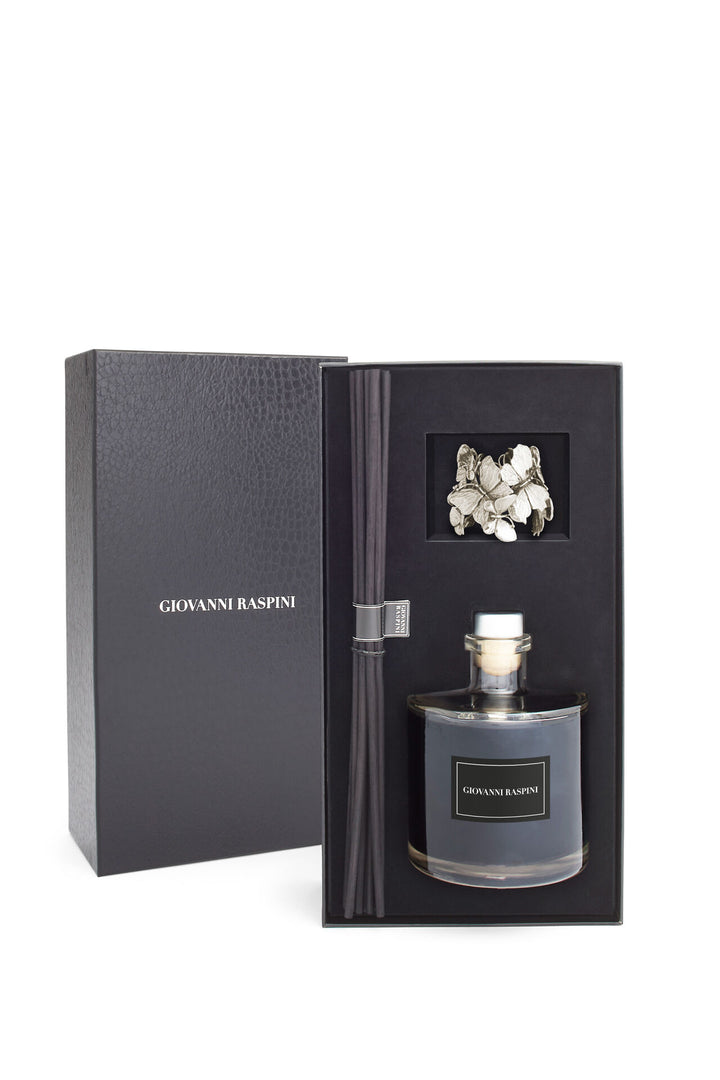 Giovanni Raspini Farfalle Diffuser - Nero Divino hemdoft med vit bronsdekoration - XB0102