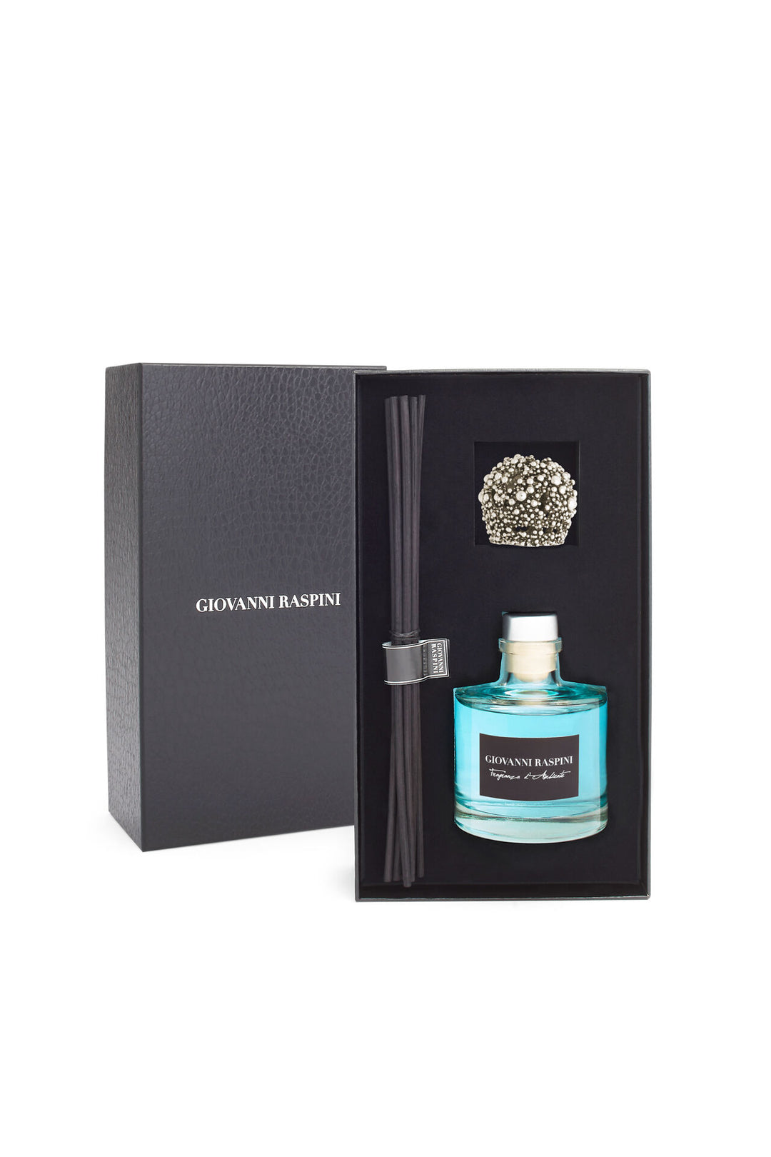 Giovanni Raspini Perlage Diffuser - Vento di Mare rumsdoft med vit bronsdekoration - XB0146