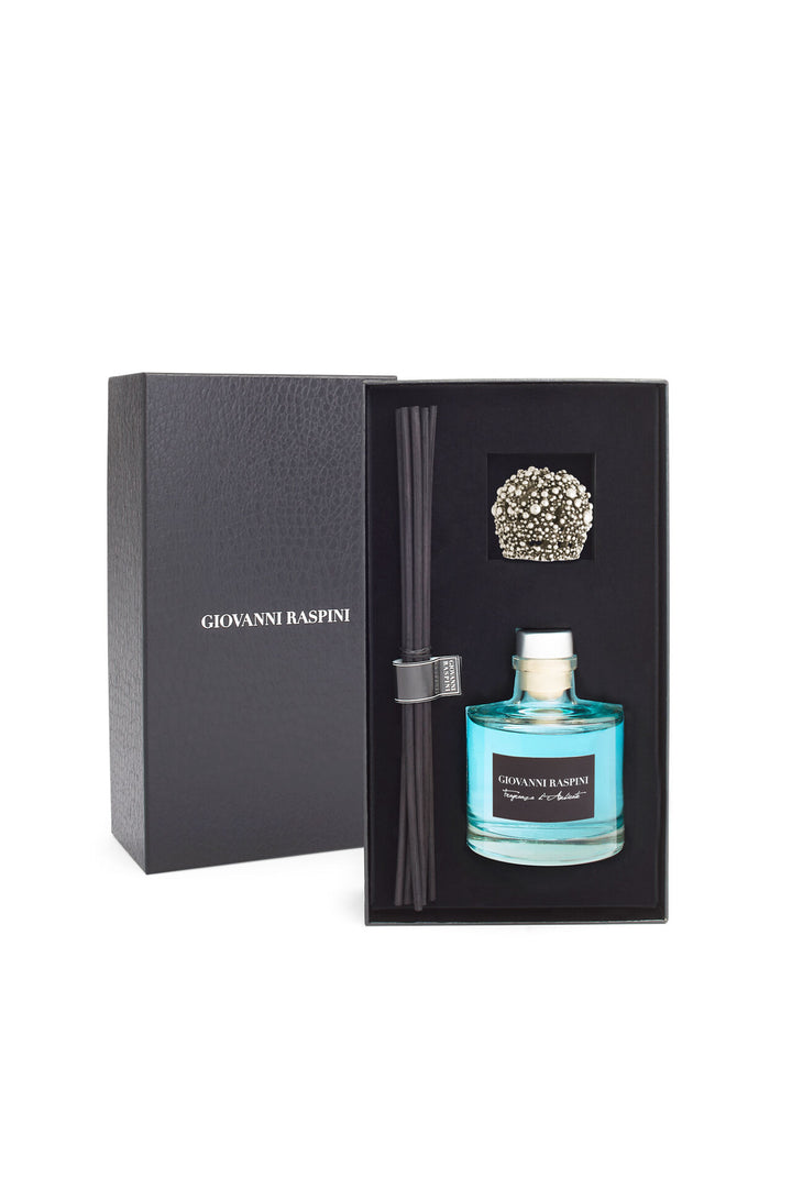 Giovanni Raspini Perlage Diffuser - Vento di Mare rumsdoft med vit bronsdekoration - XB0146