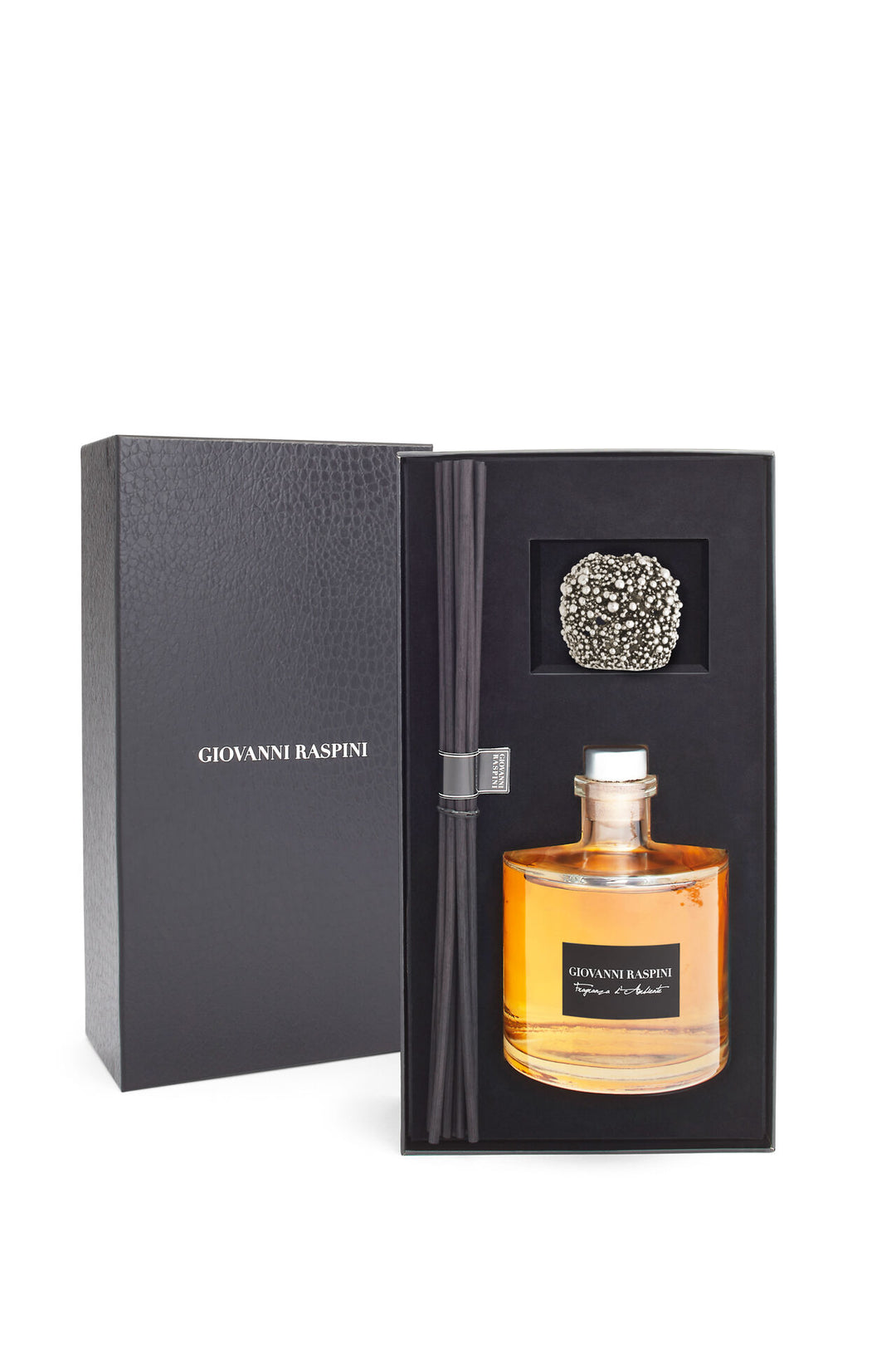 Giovanni Raspini Perlage Diffuser – Raumduft Iris Dust mit weißer Bronzedekoration – XB0142