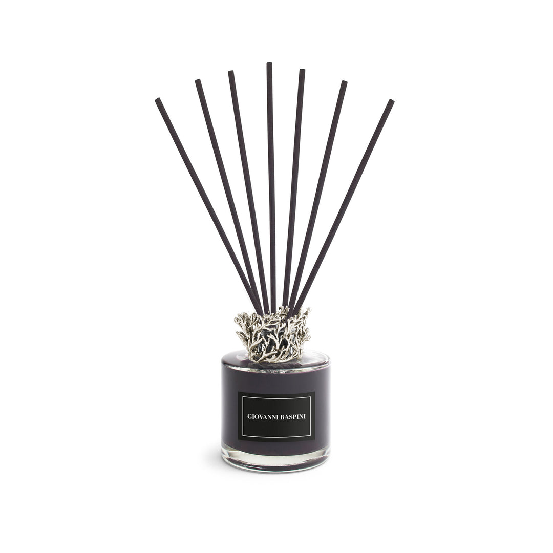 Giovanni Raspini Coralli Diffuser - Nero Divino hemdoft med vit bronsdekoration - XB0153