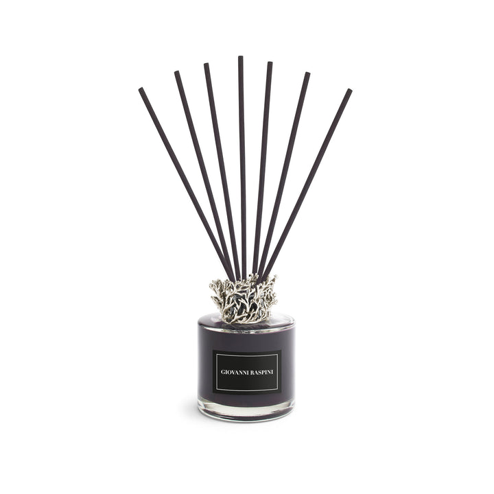 Giovanni Raspini Coralli Diffuser - Nero Divino hemdoft med vit bronsdekoration - XB0153