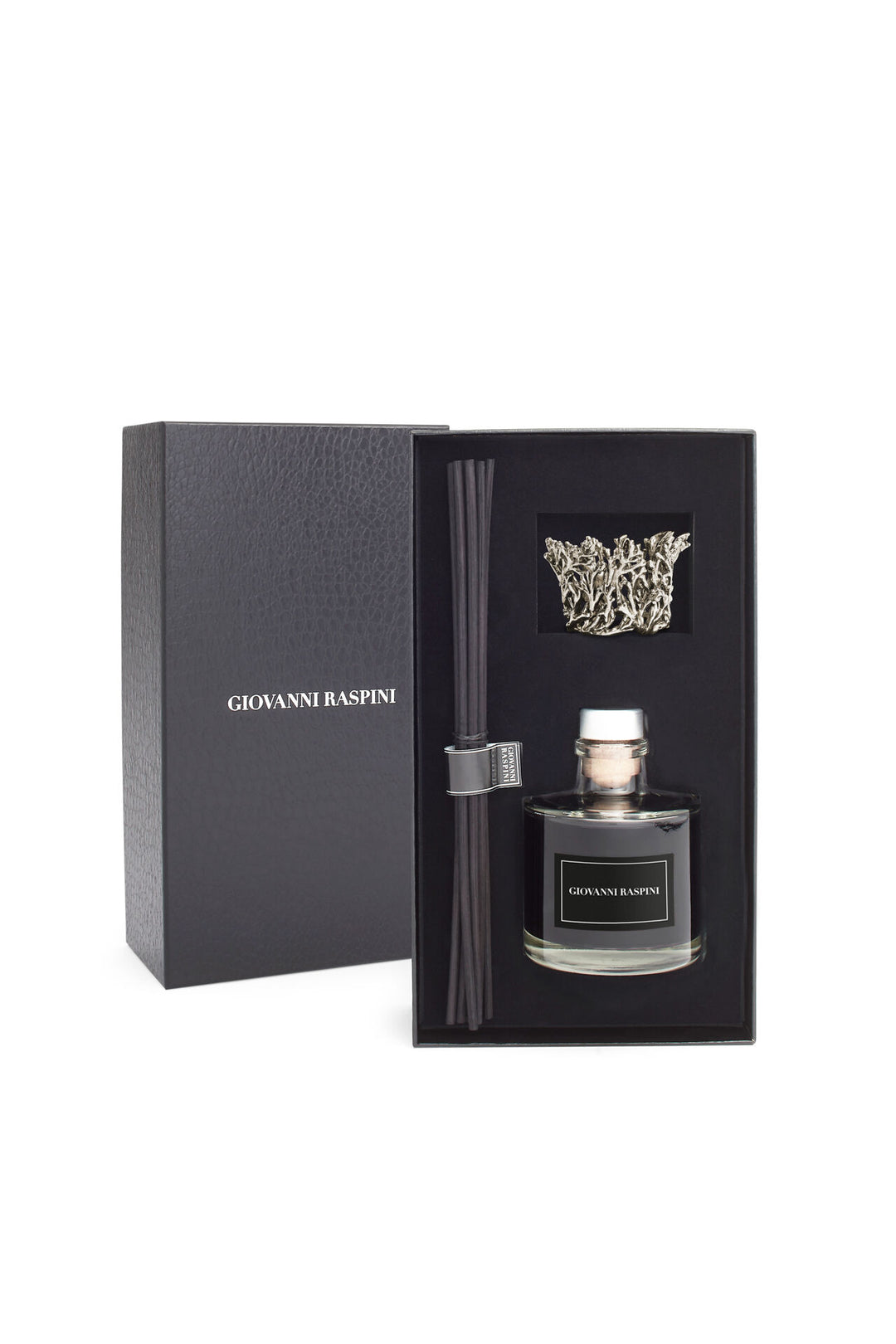 Giovanni Raspini Coralli Diffuser - Nero Divino hemdoft med vit bronsdekoration - XB0153