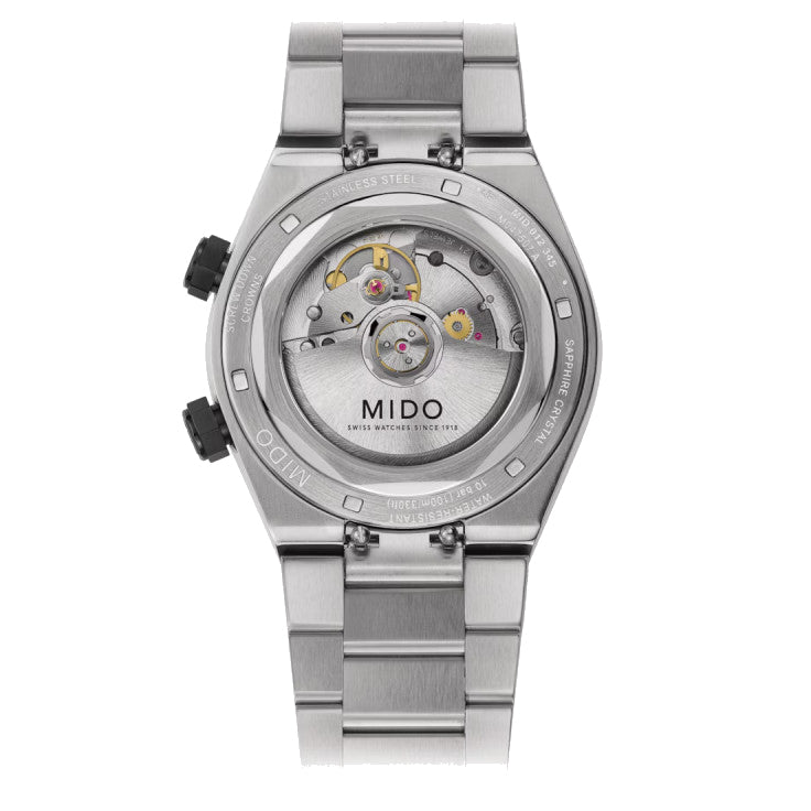 Mido Multioft 8 To kroner 38,4 x 40 mm sort automatisk stål M047.507.11.051.00