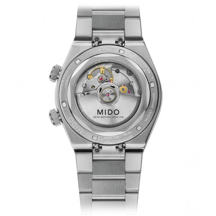 Mido Multioft 8 To kroner 38,4 x 40 mm ur Automatisk grå stål M047.507.11.081.00