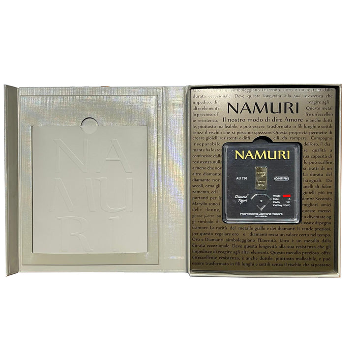 Namuri Ingot 1 gram 18kt gold diamond 0.07ct G VS1 NDJ/G07GVS