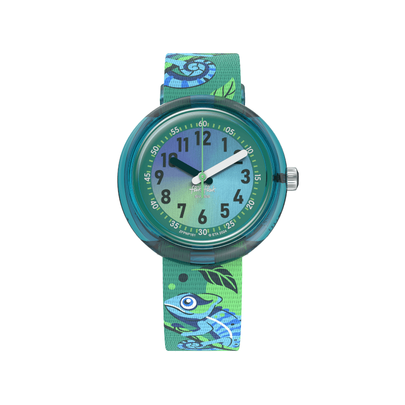 Flik Flak Camo Friends Friends Fur-Ever 32mm FPNP161 watch