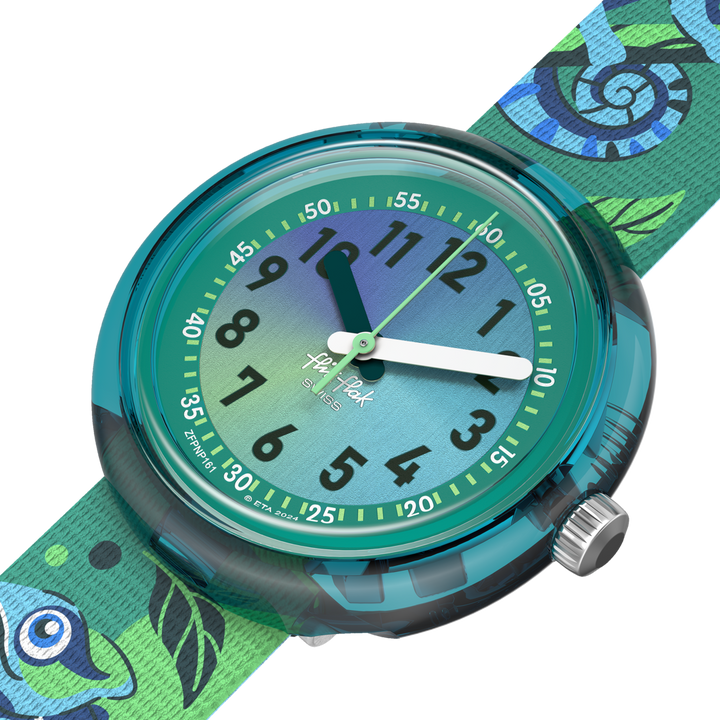 Flik Flak Camo Friends Friends Fur-Ever 32mm FPNP161 watch