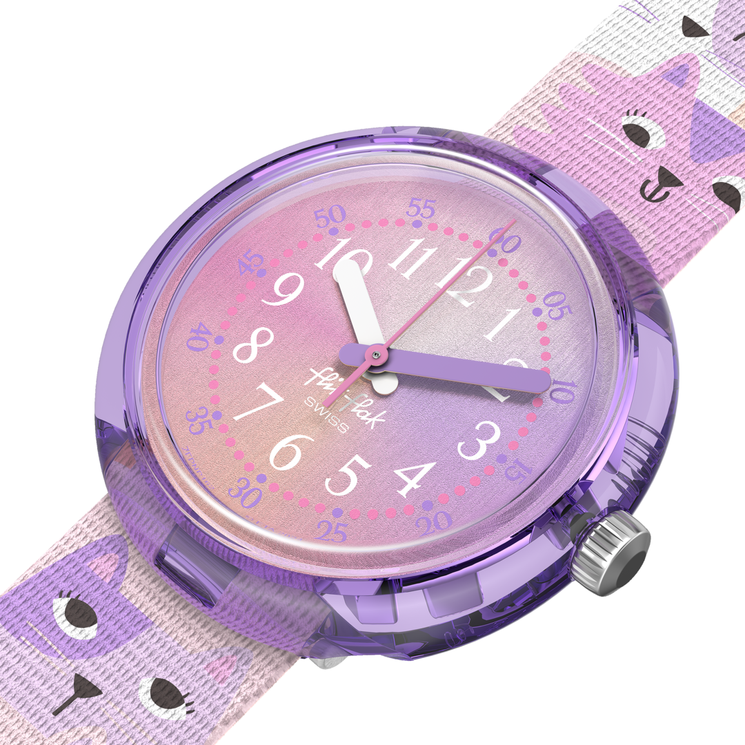 Flik flak cutie kitty venner pels-nogensinde 32 mm fpnp162 ur