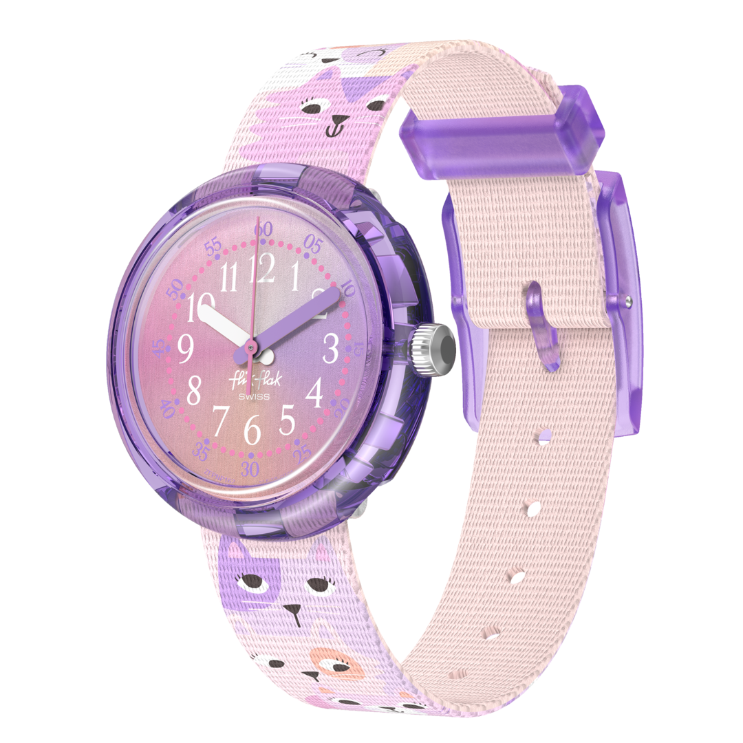 Flik flak cutie kitty venner pels-nogensinde 32 mm fpnp162 ur