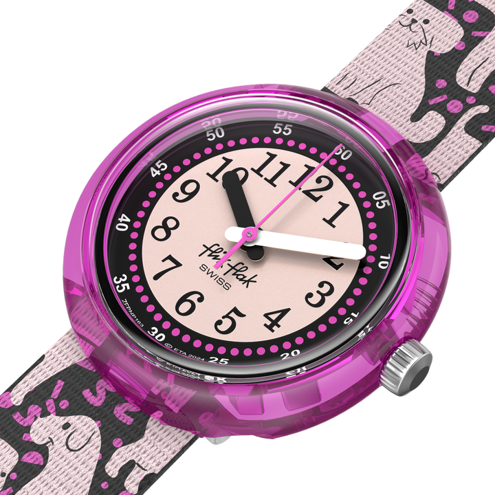 Flik flak woof time venner pels-nogensinde 32 mm fpnp163 watch woof tid venner