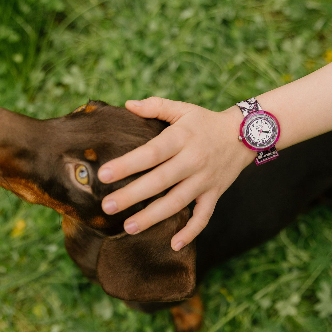 Flik flak woof time venner pels-nogensinde 32 mm fpnp163 watch woof tid venner