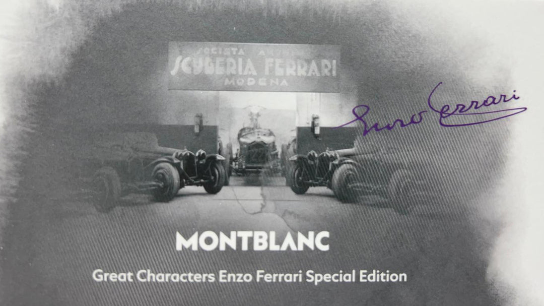 Montblanc Roller Great Charat Characters Enzo Ferrari Special Edition Yellow Modena 13062