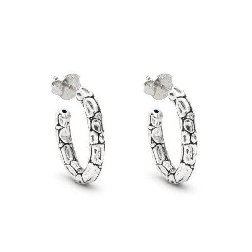 Giovanni Raspini Oval Croco øreringe 925 sølv 12594