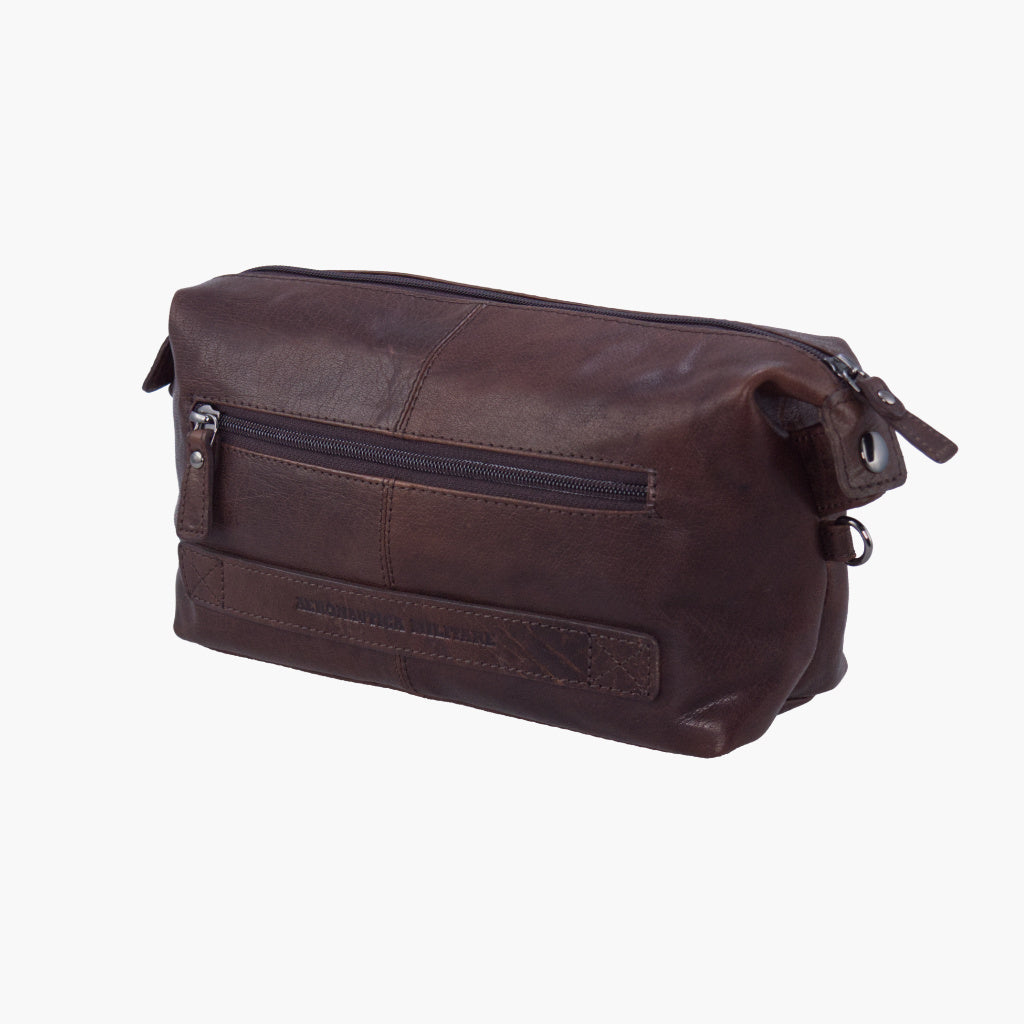 Aeronautica Militare Necessaire Vintage Herren-Clutch aus Leder AM300-MO