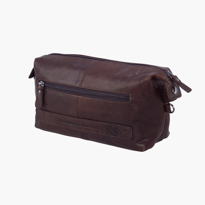 Aeronautica Militare Necessaire Vintage Herren-Clutch aus Leder AM300-MO