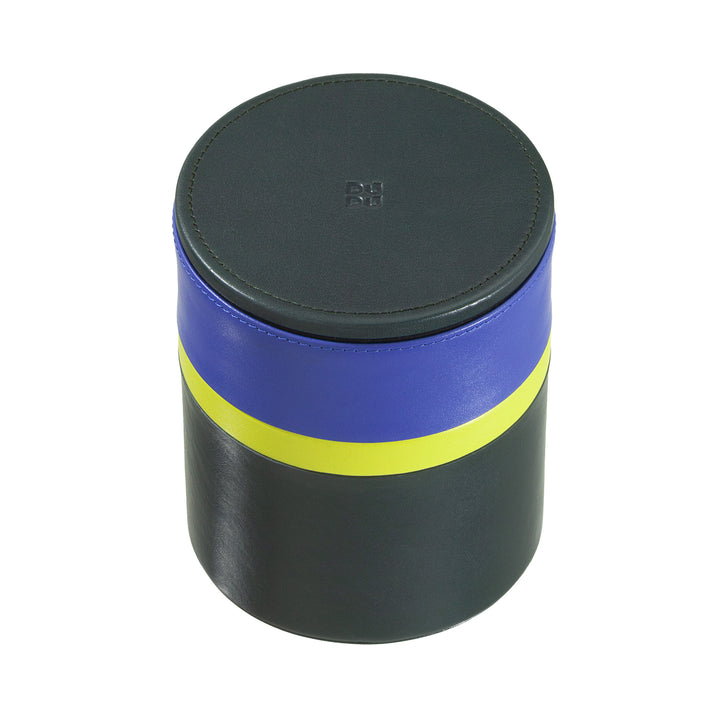 Dudu Jar med designdækning fra hjemmet til kontor 11x14cm, alsidig tom -gammel flerfarvet opbevaring