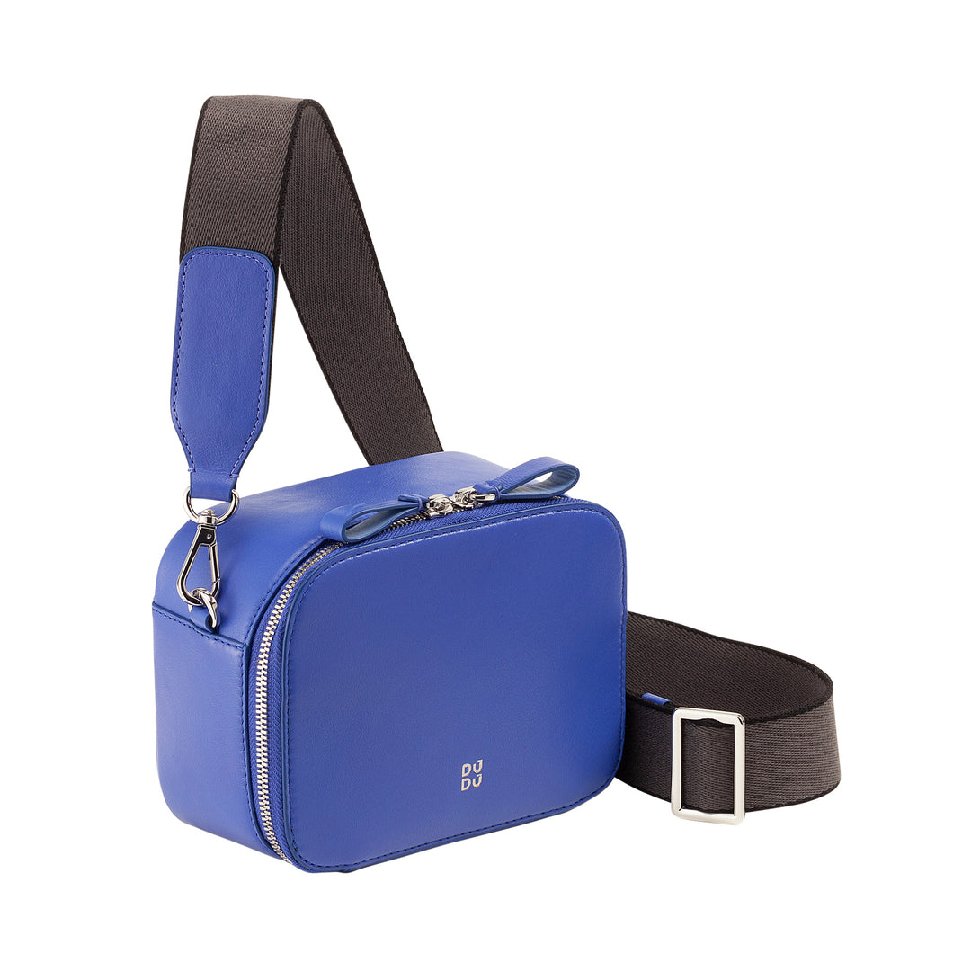 DUDU BRAKE BROW BAG SMALL IN LEATHER, BAG room with double shoulder strap, zipper closure, elegant compact design bag