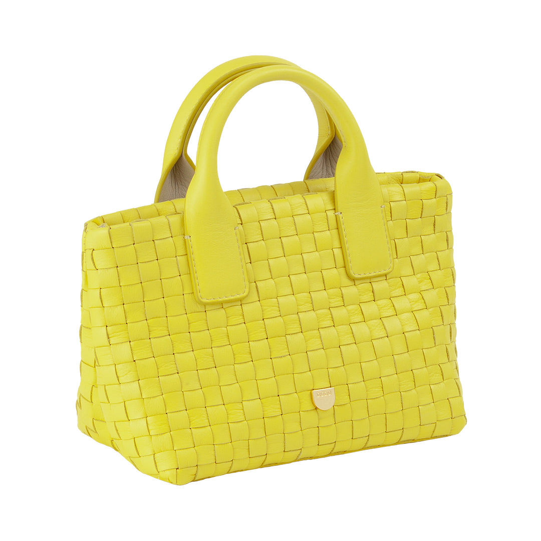 DUDU Kleine Damentasche aus gewebtem Leder mit Reißverschluss – elegante Mini-Tasche mit Ketten-Schultergurt, kompakte und raffinierte Handtaschen-Umhängetasche