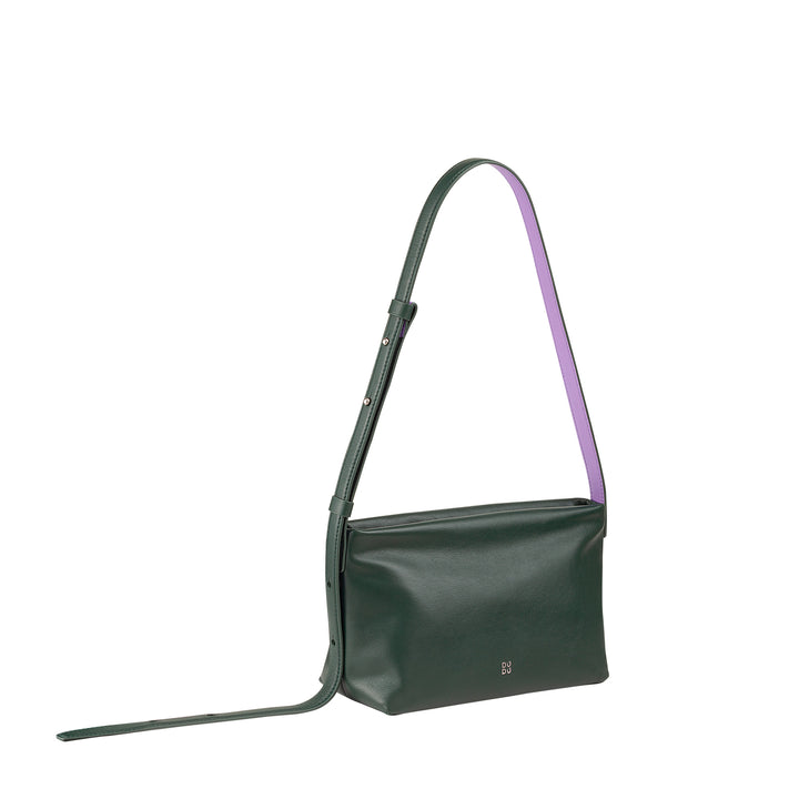 DUDU BRAKE BROW SMALL WOMAN IN SOFT LEATHER, Shoulder bag, zip closure, Elegant Sera Bags Fashion City Fashion