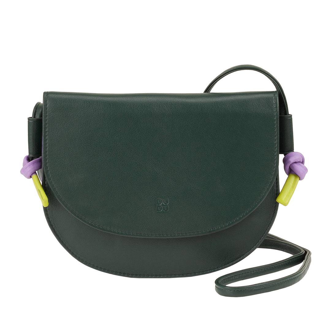 Dudu Brake Brow Small Women in Leather, Competed Step Sock Bank med knaplukning, Advantable Shoulder Strap