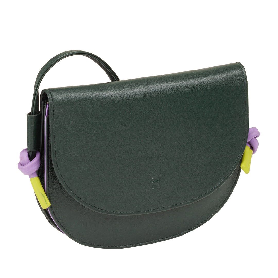 Dudu Brake Brow Small Women in Leather, Competed Step Sock Bank med knaplukning, Advantable Shoulder Strap