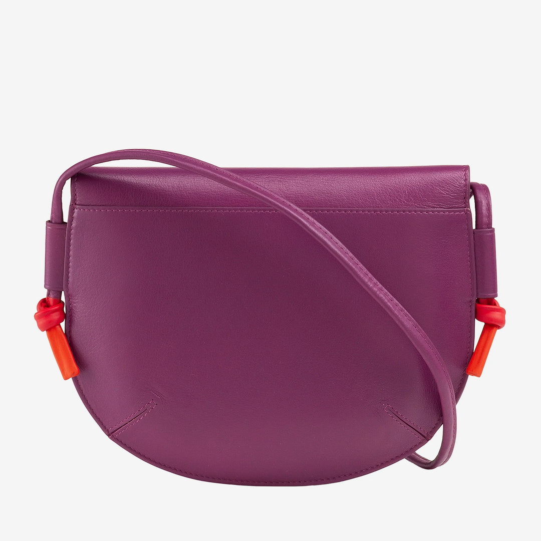 DUDU Damen Umhängetasche mit Klappe aus echtem Leder, kleine Umhängetasche mit magnetischer Knopfklappe, Handtasche