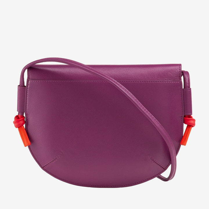 DUDU Damen Umhängetasche mit Klappe aus echtem Leder, kleine Umhängetasche mit magnetischer Knopfklappe, Handtasche