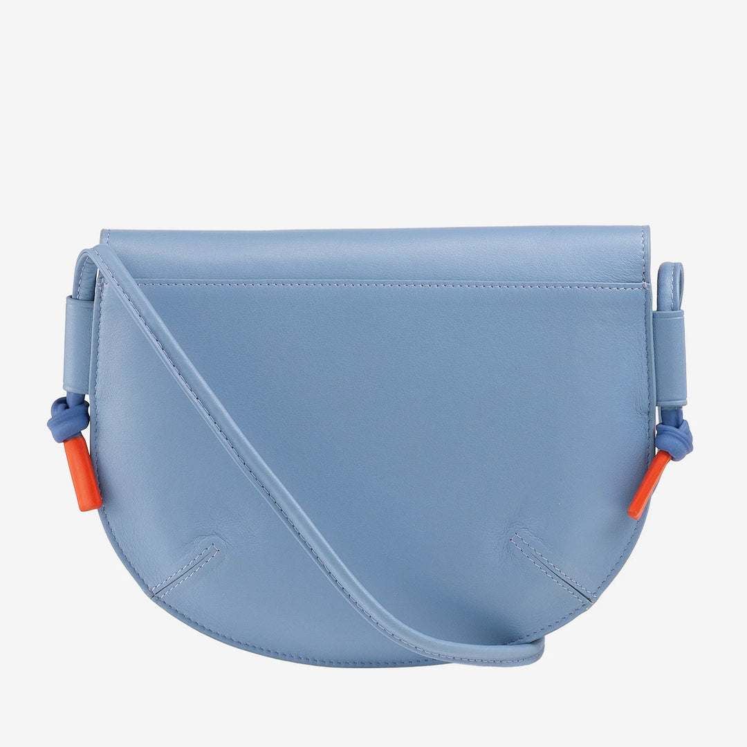 DUDU Damen Umhängetasche mit Klappe aus echtem Leder, kleine Umhängetasche mit magnetischer Knopfklappe, Handtasche