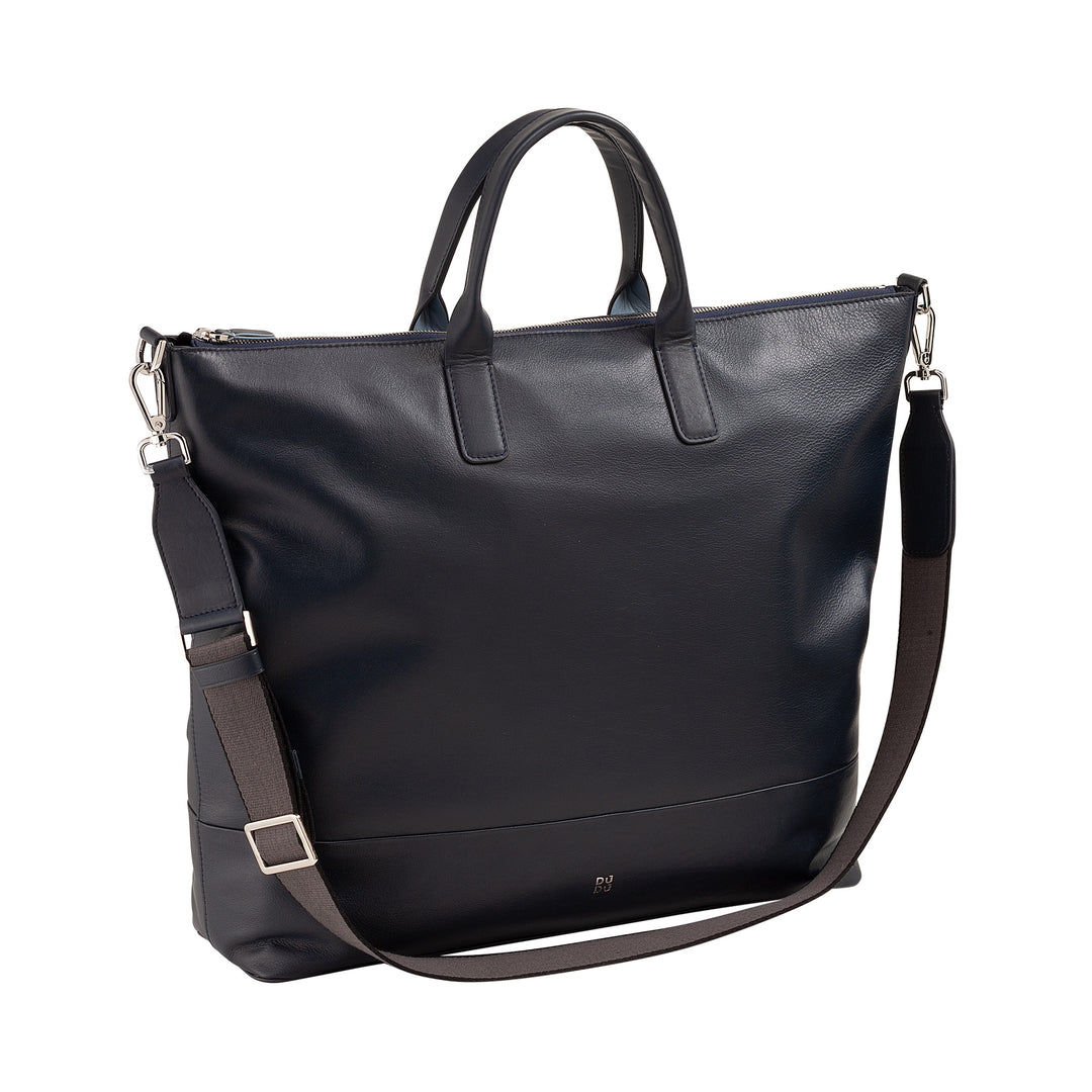 DUDU WOMEN SOFT WOMEN BAG IN LEATHER, GREGING BRWING BAG WITH DETABLE BACK, HAND BAG with two handles and zip closure
