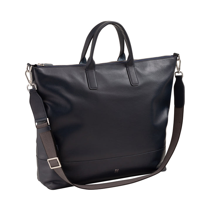 DUDU WOMEN SOFT WOMEN BAG IN LEATHER, GREGING BRWING BAG WITH DETABLE BACK, HAND BAG with two handles and zip closure