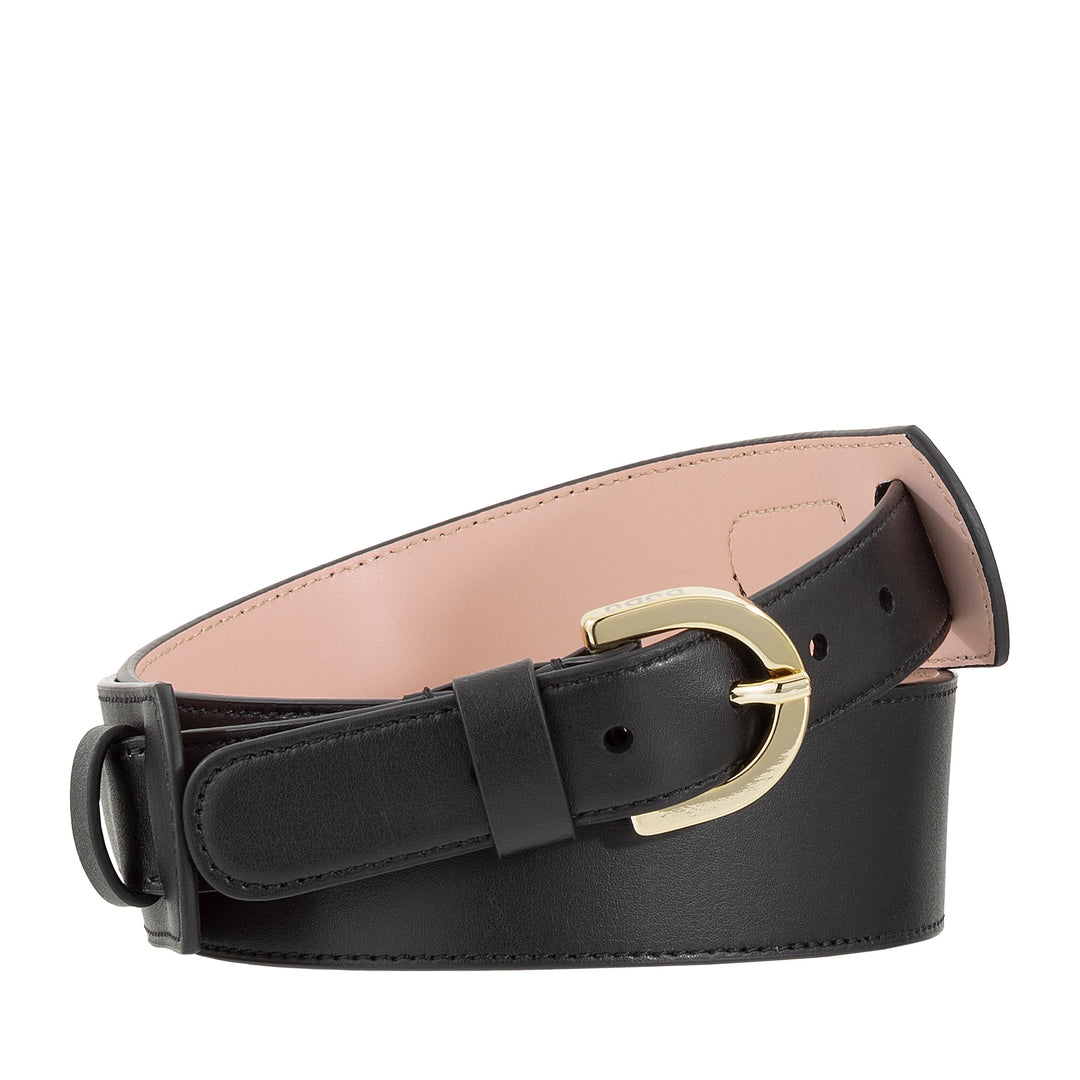 Dudu leather belt women made in Italy, h 40mm, with metal buckle, 4cm width, elegant belt per dress, trousers