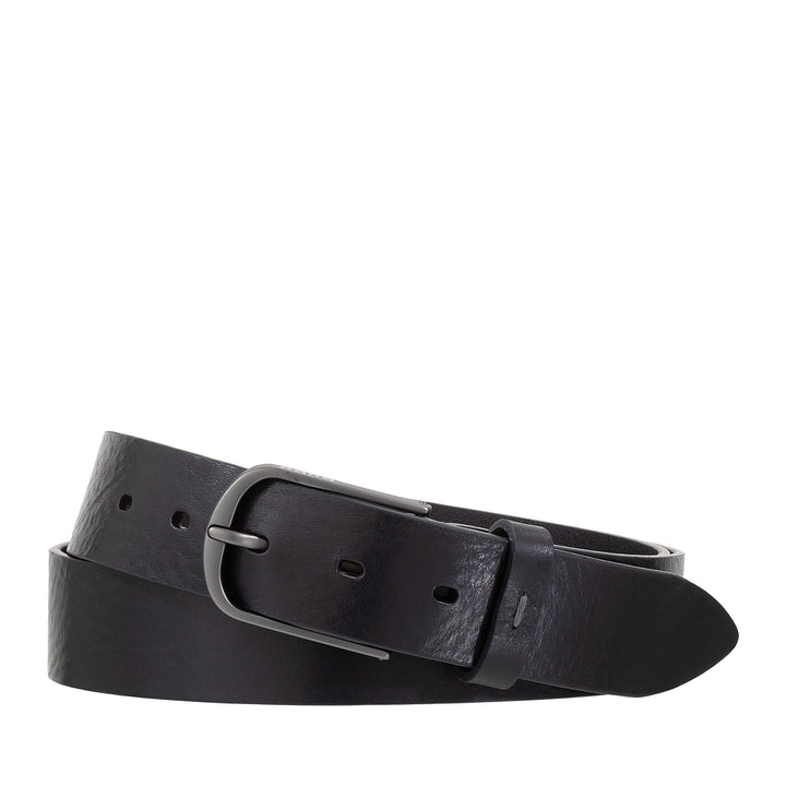 DUDU men's leather belt Vegetable leather, made in Italy, H 35mm, soft and resistant belt of high quality