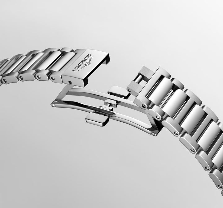 Longines Conquest Chronograph 42 mm sort automatisk stålur L3.835.4.52.6