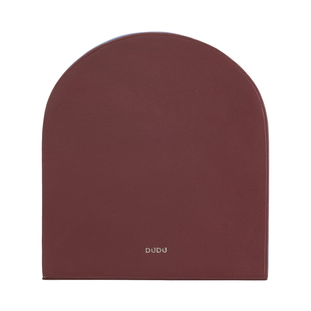 Dudu Familibri Degorative of Design, Reggilibri belagt i rigtigt farverigt læder, til hjemmehylder og kontorbord