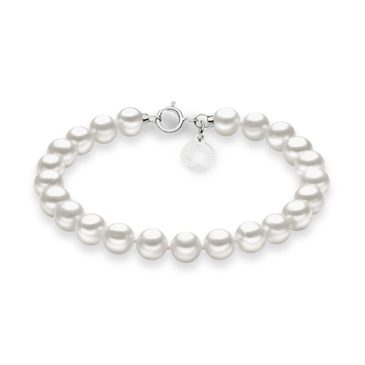 Comete Acquadolce Pearl Strand armbånd i guld BRQ109AM