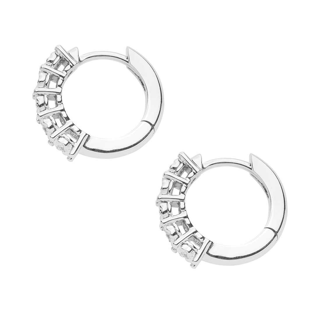Comete Hoop Øreringe i hvidguld og diamanter ORB1081