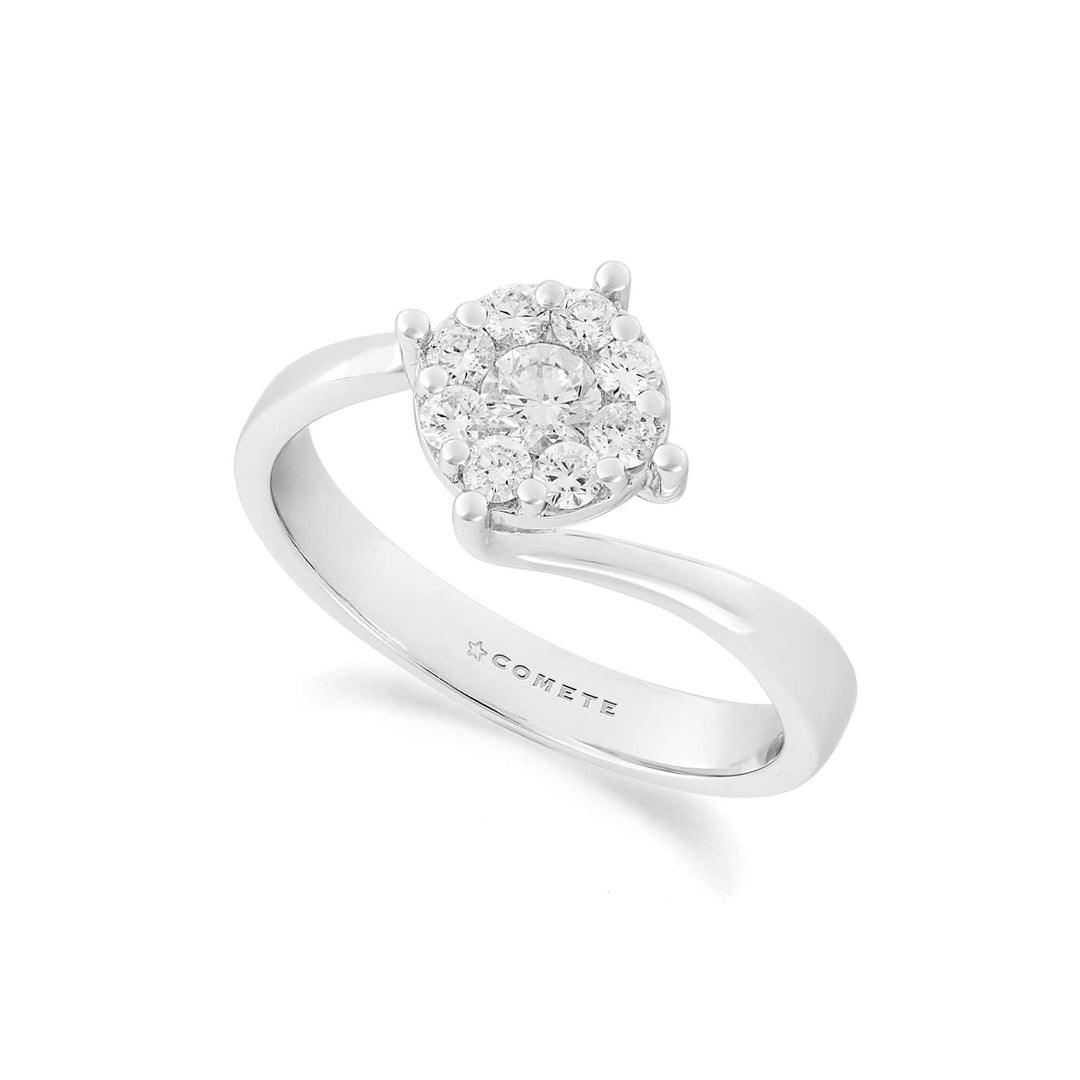 Comete Ring i 750‰ vitguld och vita diamanter ANB2759