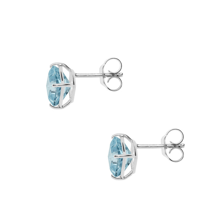 Comete Øreringe i hvidguld med Blue Topazes Carrè ORB1096