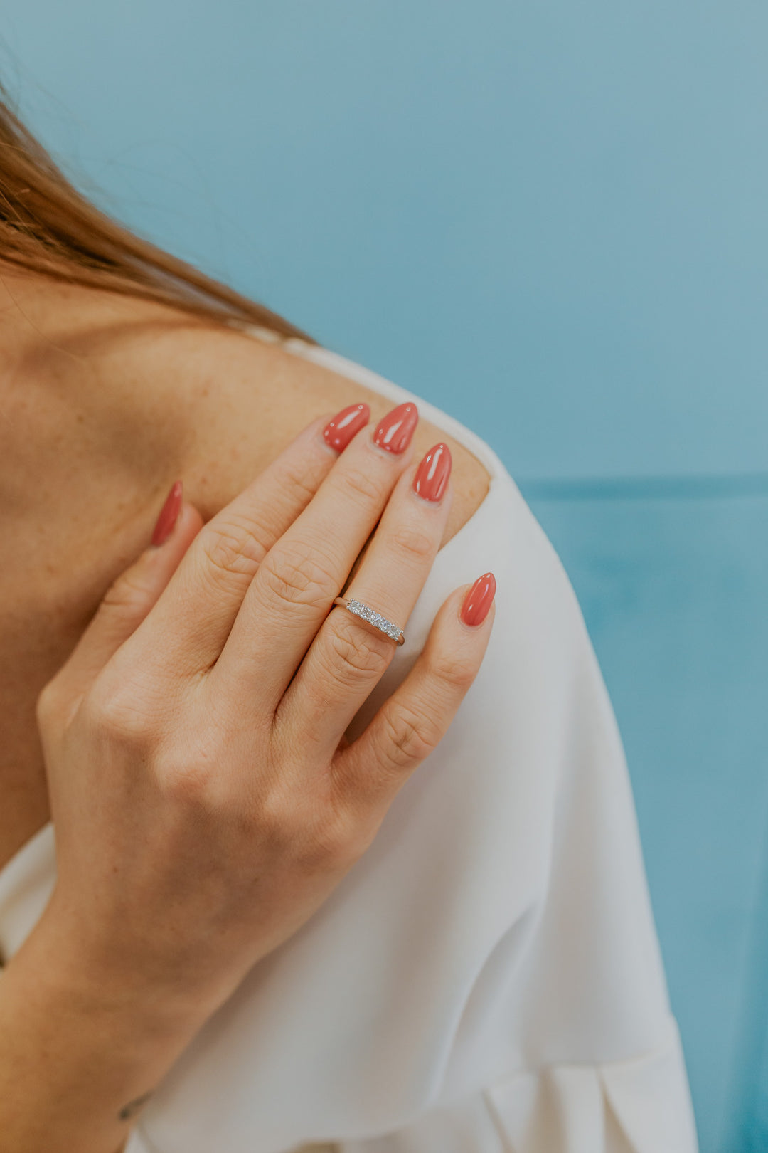 Comete Ring i 750‰ guld og diamanter ANB2731