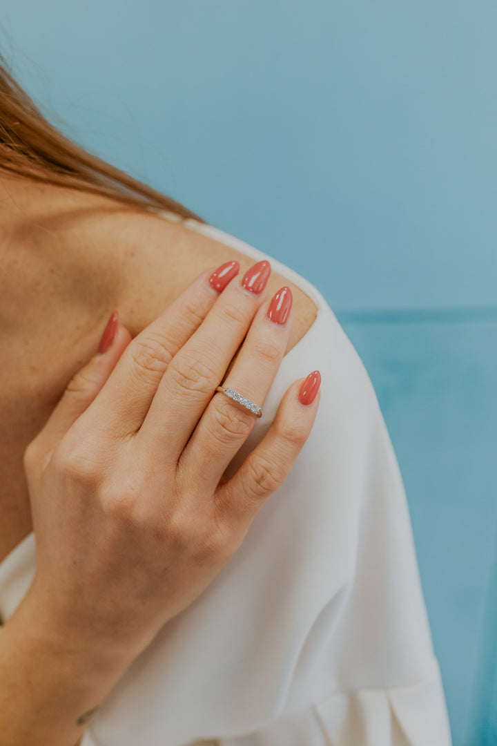 Comete Ring i 750‰ guld og diamanter ANB2731