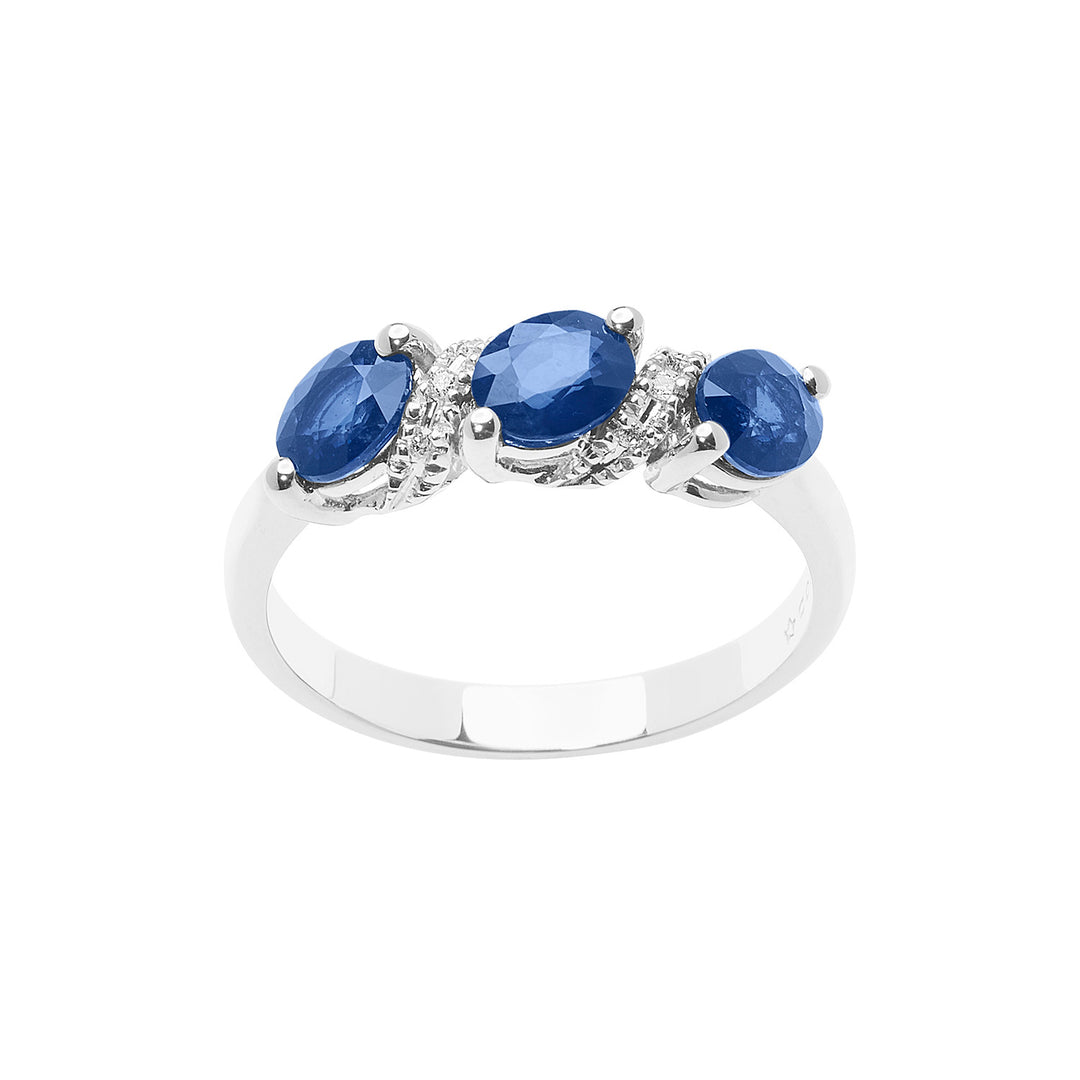 Comete Trilogy Ring med safirer og diamanter ANB2668