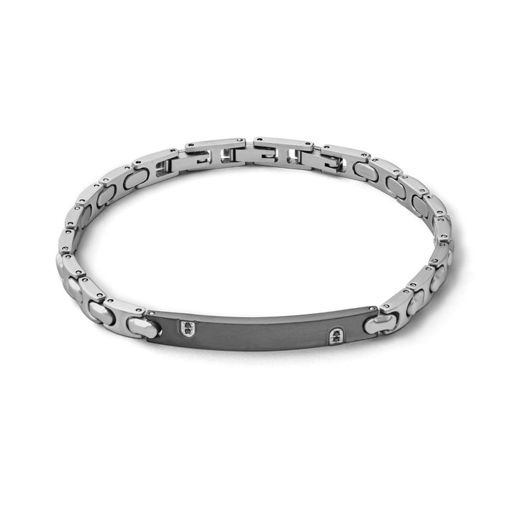 Comete armbånd i sort PVD stål og zirkoner UBR1015