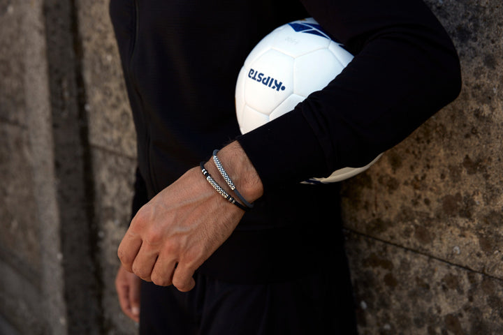 Comete stål og gummi mesh armbånd UBR622