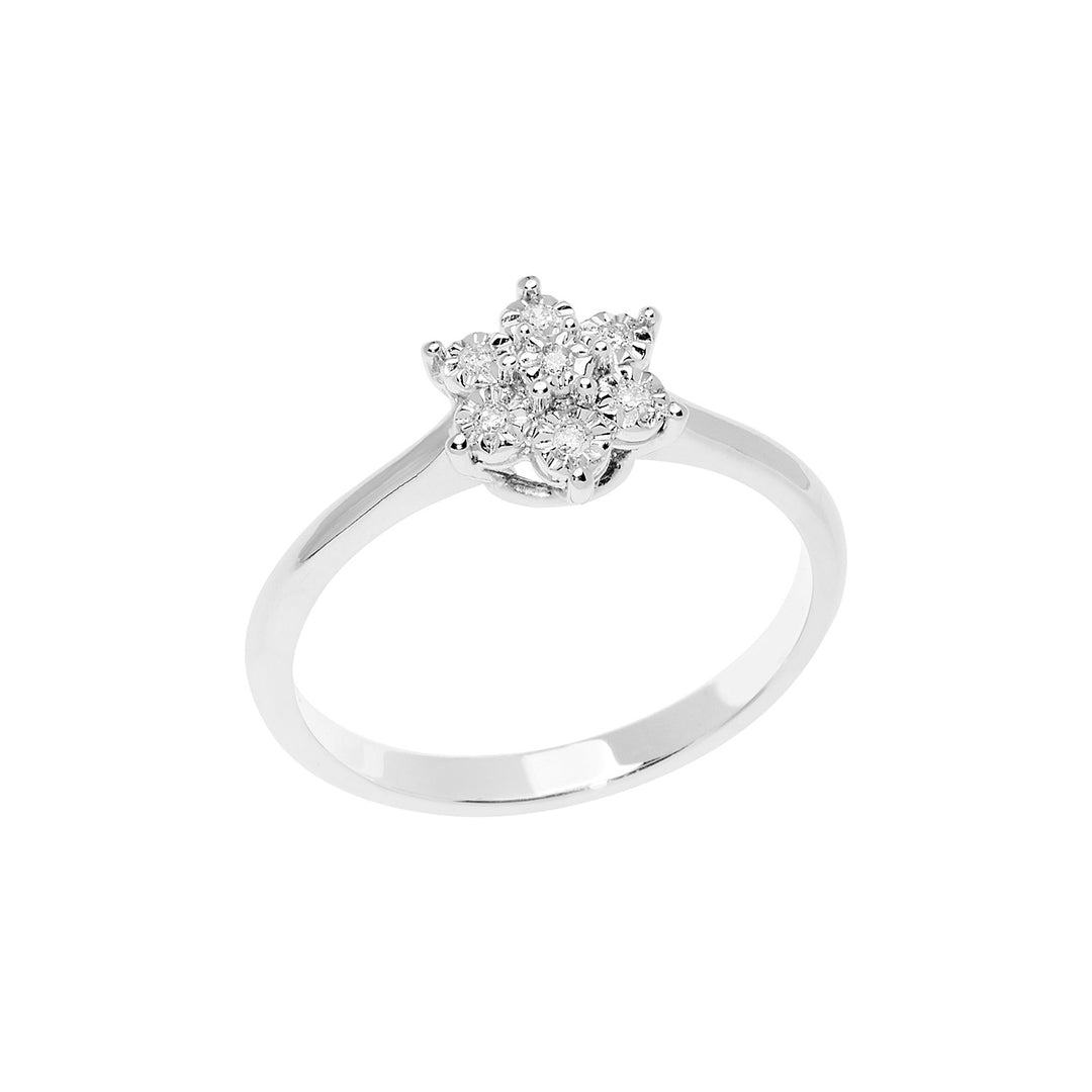 Comete Ring i guld og hvide diamanter Moments ANB2665