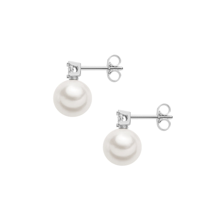 Comete Ohrringe Light Points Perlen in Gold und Diamanten ORP731