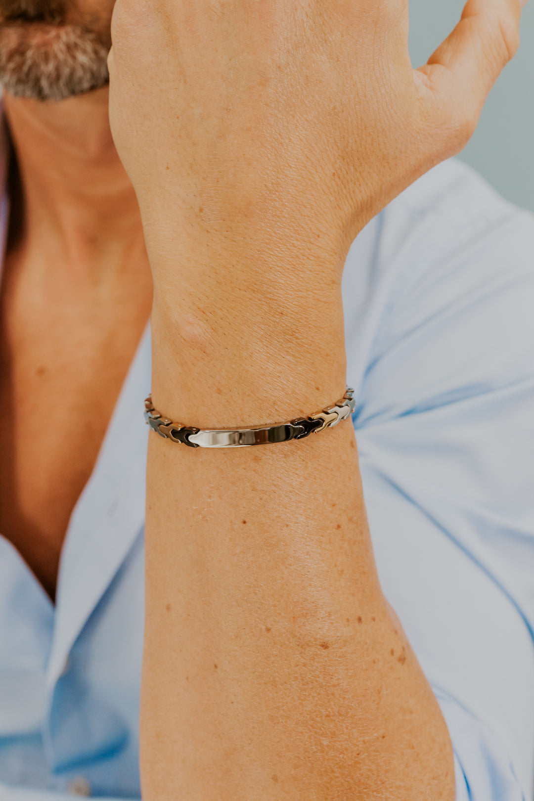 Comete Armbånd Stål, sort og rosé PVD UBR1228