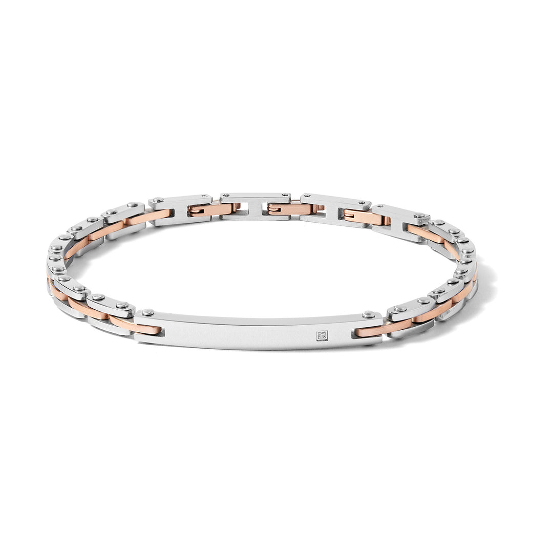Comete armbånd i rosa PVD stål og zirkon UBR1081